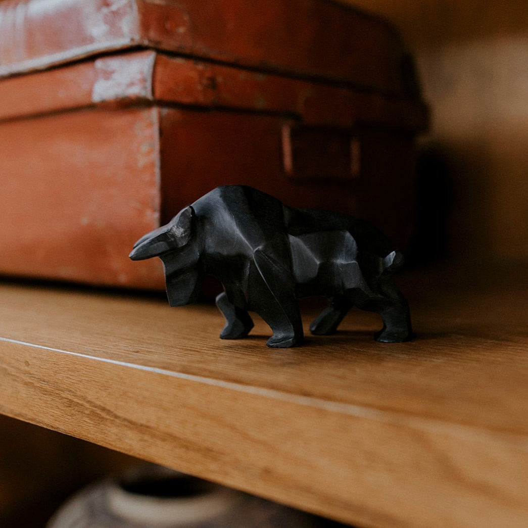 Toro Embistiendo Chico